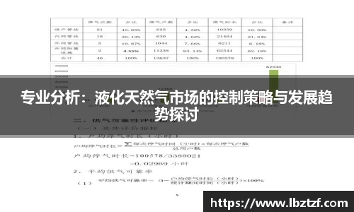 专业分析：液化天然气市场的控制策略与发展趋势探讨